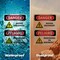 Signmission Moving Machinery Bilingual Danger Sign, Plastic, 7in W x 10in L, 2PK OS-2PACK-DS-P-710-VS-1453 - alternate 7